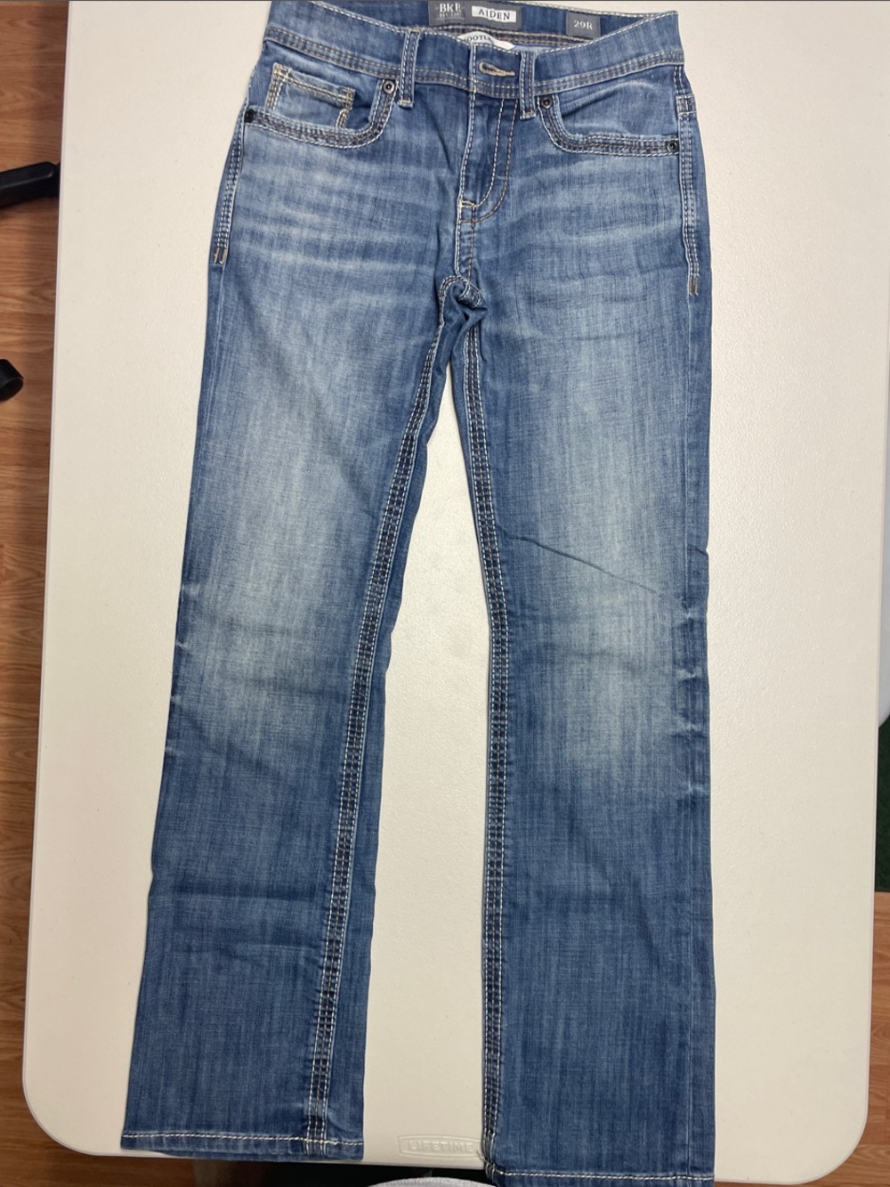 BKE Men’s Bootcut Jeans in Medium Blue Wash 29x31